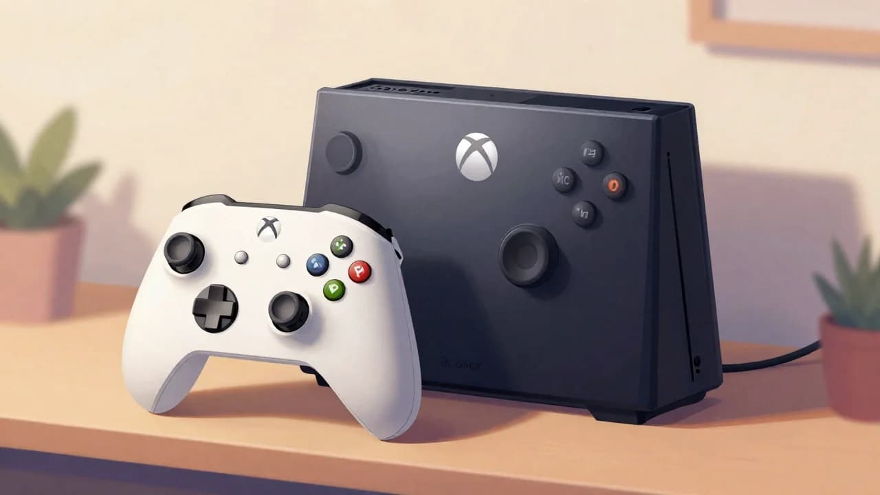 Konsola Xbox i kontroler symbolizujące czyszczenie pamięci podręcznej